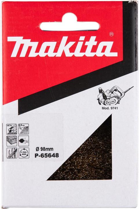 Produktbild Makita Stahldrahtbürste Vermessingt