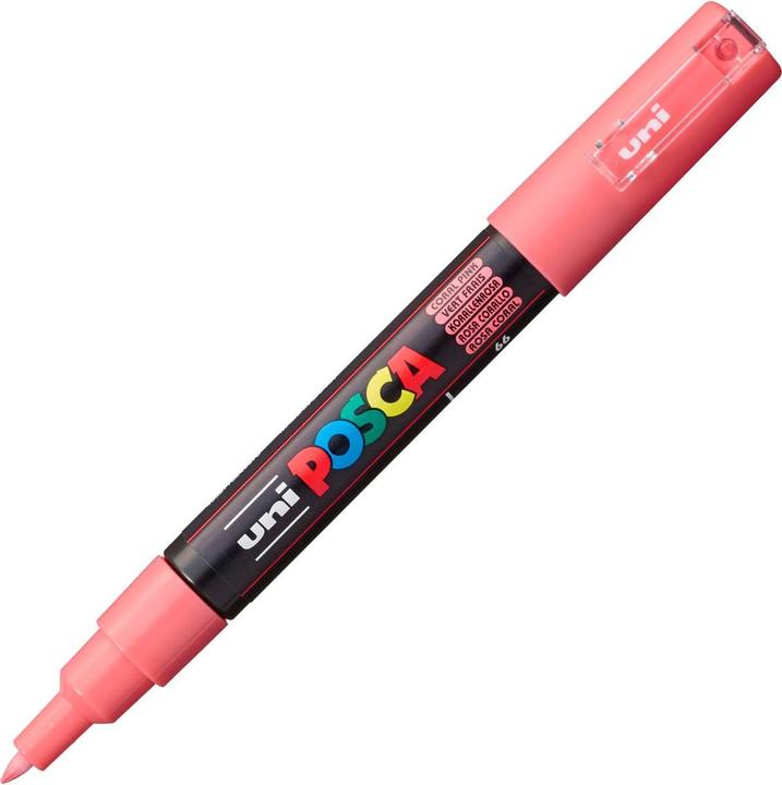 Actual product image Posca Marker PC-1M round tip (Coral Pink, 0.70 mm, 1 x)