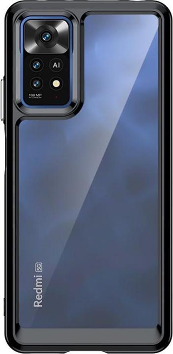 Actual product image Hurtel Outer Space Case for Xiaomi Poco X5 5G / Redmi Note 12 5G cover with flexible frame black (Xiaomi Redmi Note 12 5G)