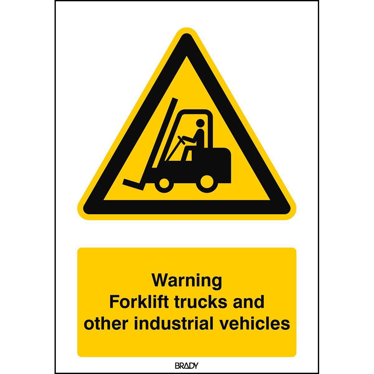 Brady, Sicherheitskennzeichnung, ISO 7010 Sign - Warning Fork