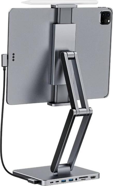 Immagine prodotto Invzi Docking station con supporto per tablet/iPad,, MH03, MagHub, 3x USB-C, 2x USB-A (USB-C, 3 Porti)