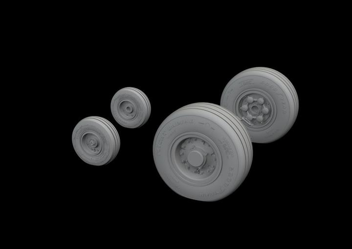 Actual product image Eduard Tornado GR.4 wheels 1/32 for ITALERI