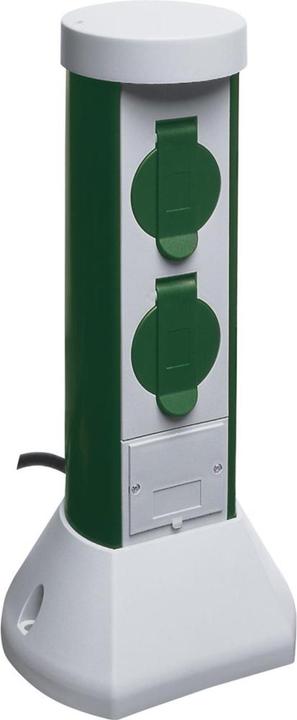 REV 0068200021 Garden socket outlet 2gang grey, green