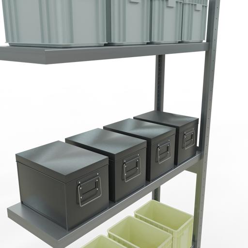 Immagine prodotto Schulte Lagertechnik MULTIplus250 sistema di alloggiamento aggiuntivo senza bulloni con bulloni di lunghezza