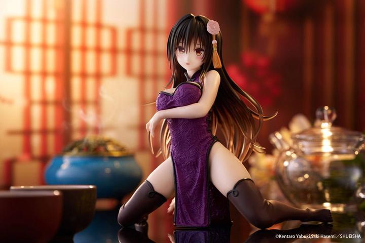 Actual product image Taito To Love Ru Darkness Desktop Cute PVC Statue Yui Kotegawa (Chinese Dress Ver.) 13 cm
