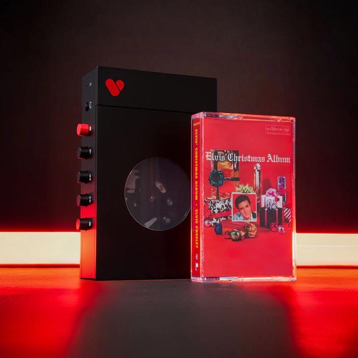 Actual product image we are rewind Elvis: Portable Bluetooth cassette player
