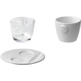 Melitta, Tasse, Espresso-Glas "M-Collection", 80 ml aus Bleikristall, Höhe: 54 mm, ohne Henkel (80 ml, 6 x)