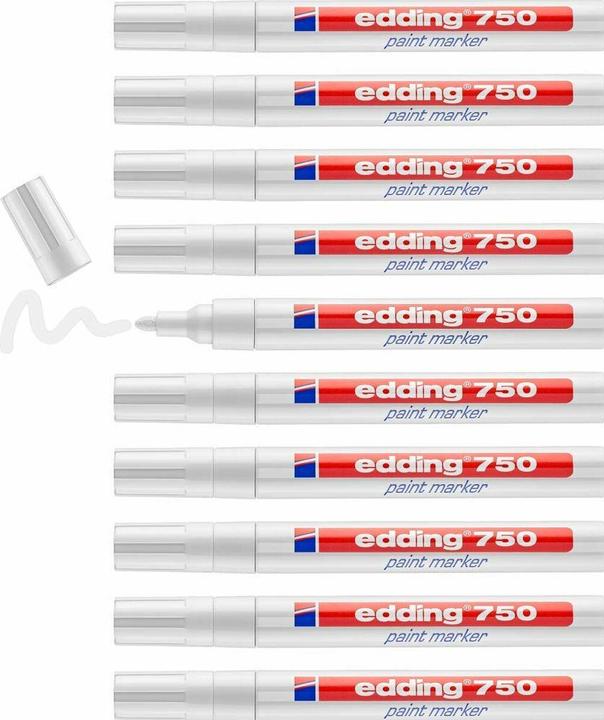 Produktbild Edding Lackmarker (Weiss, 2 mm, 10 x)