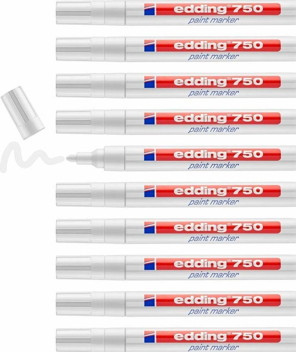Actual product image Edding Paint marker (White, 2 mm, 10 x)