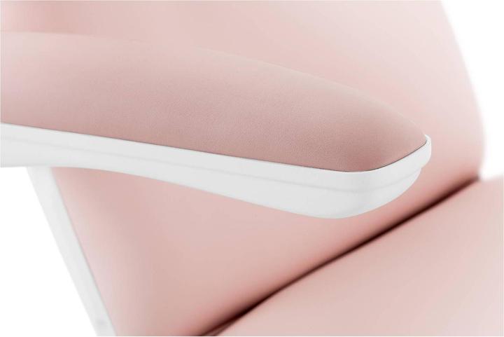 Produktbild Physa Kosmetikliege Behandlungsliege Kosmetikstuhl Tattooliege 67-87cm 150kg rosa/weiss