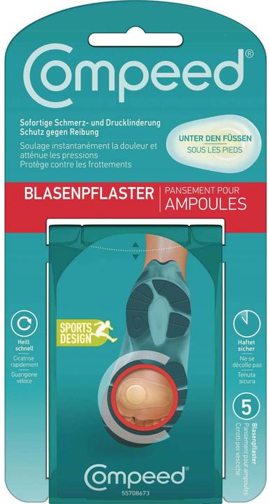 Actual product image Compeed Hydrocolloid patches for blisters under the feet (5 x)