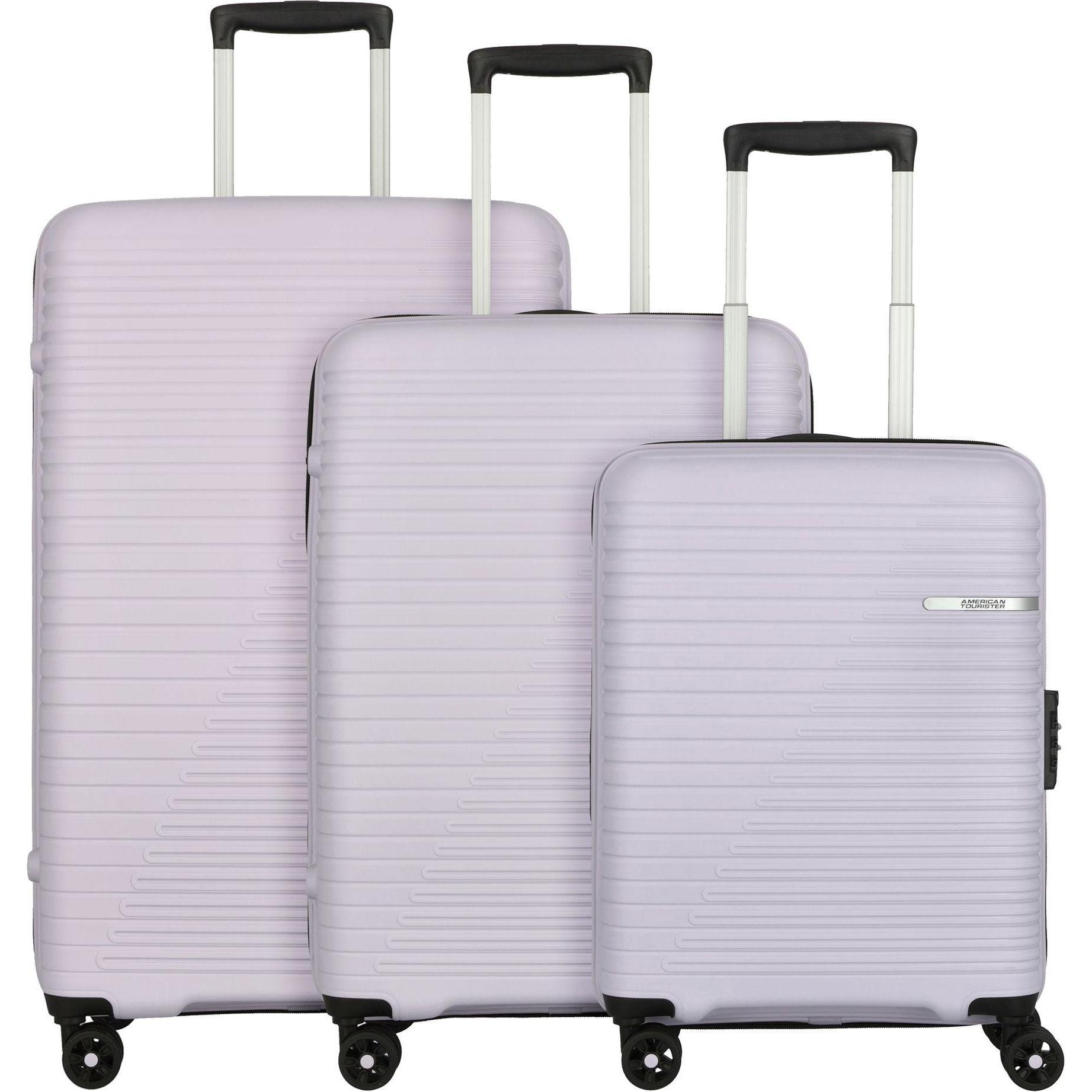 American Tourister, Koffer, Liftoff 4 Rollen Kofferset 3-teilig mit Dehnfalte, Violett, (208 l, XL (ab 115l))