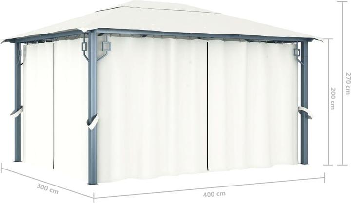 Image du produit vidaXL Pavillon (400 cm, 300 cm)