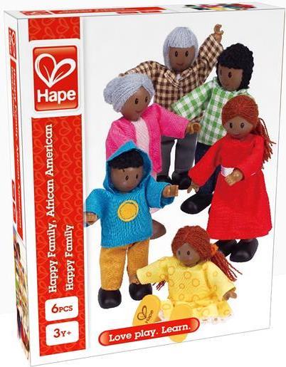 Image du produit Hape Famille de poupées couleur peau foncée