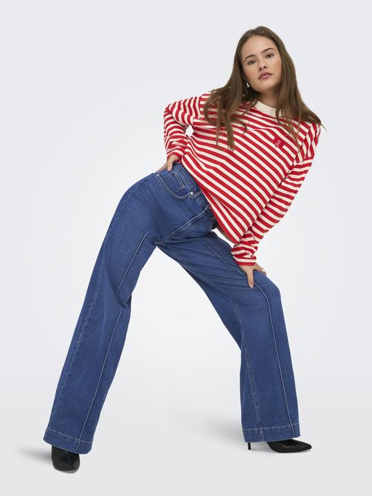 Produktbild Only ONLJUICY Hohe Taille Weiter Beinschnitt Jeans Jeans mit weitem Bein (30)