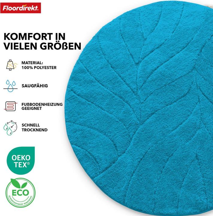 Produktbild Floordirekt Badteppich Maris Rund (120 x 120 x 3 cm)