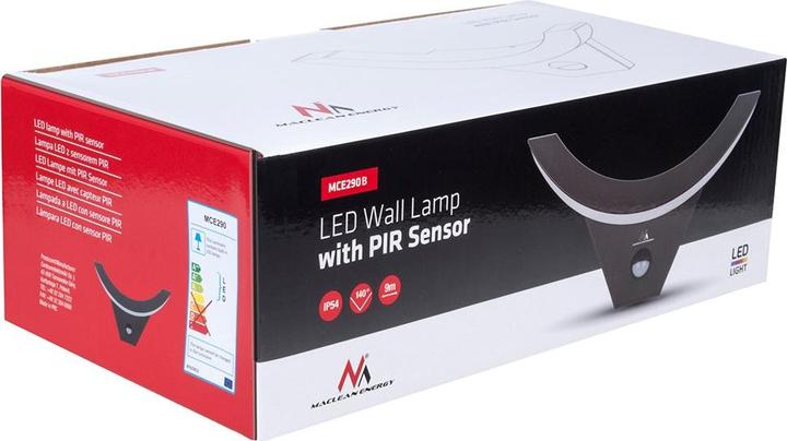 Productafbeelding Maclean LED-lamp met omkeersensor MCE290 B (1000 lm, IP54)