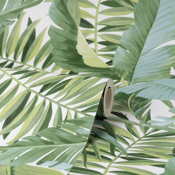 Actual product image Fine Decor Maui Leaf Wallpaper (53 x 1000 cm)