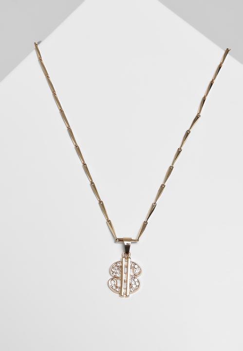 Immagine prodotto Urban Classics Collana piccolo dollaro (Array, Materiale superiore 1: 60% lega di zinco 40% ottone)