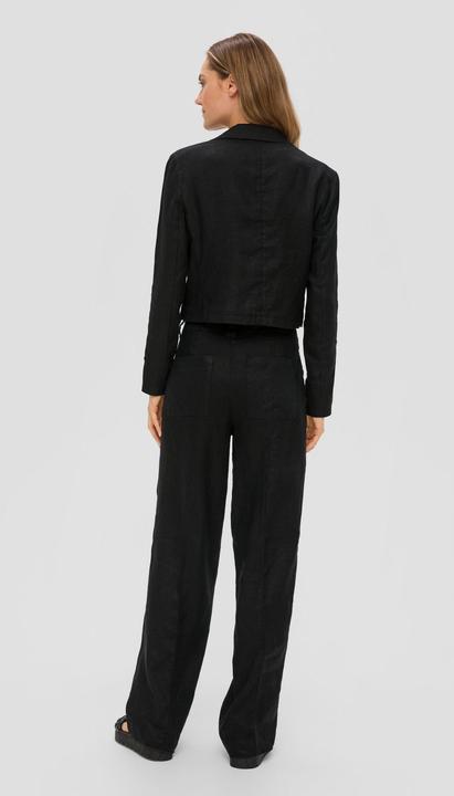 Produktbild S.Oliver Indoor-Blazer Kurzer Boxy-Blazer aus Leinen (44)
