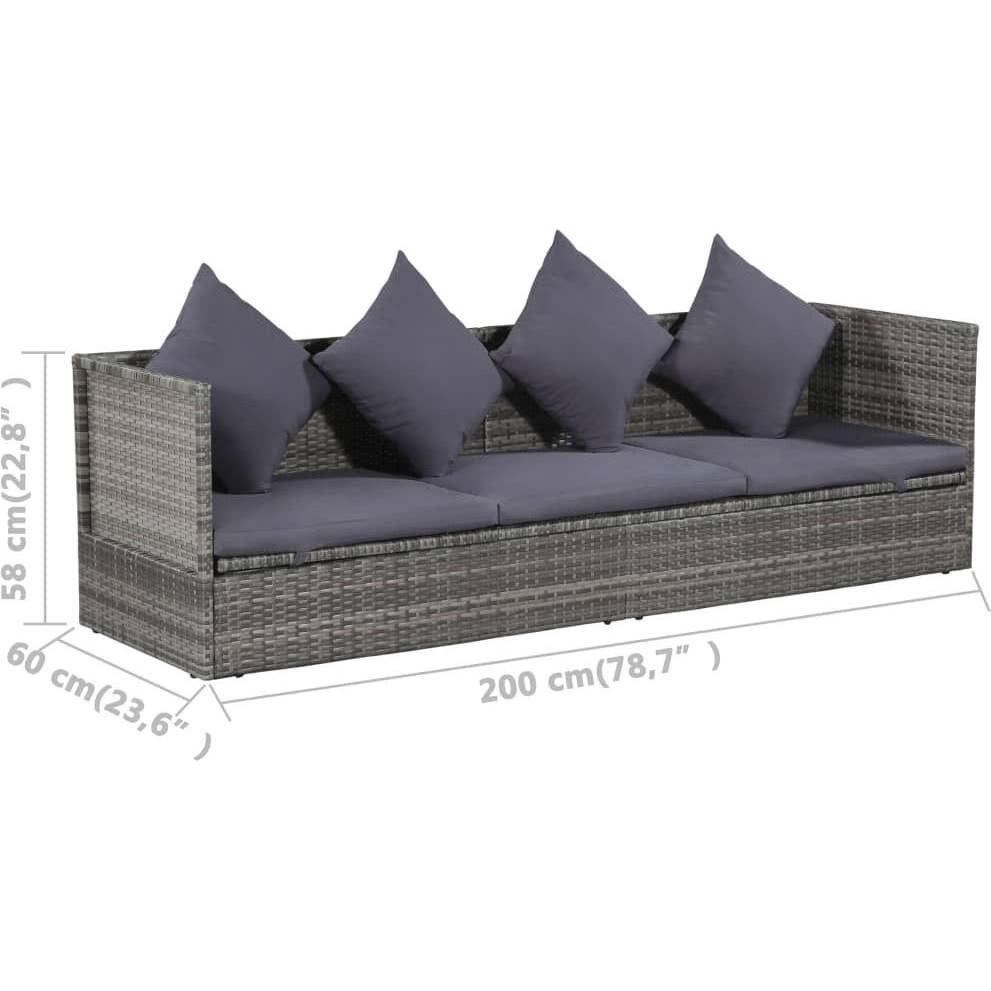 VidaXL, Liegestuhl, Yorge (200 cm)