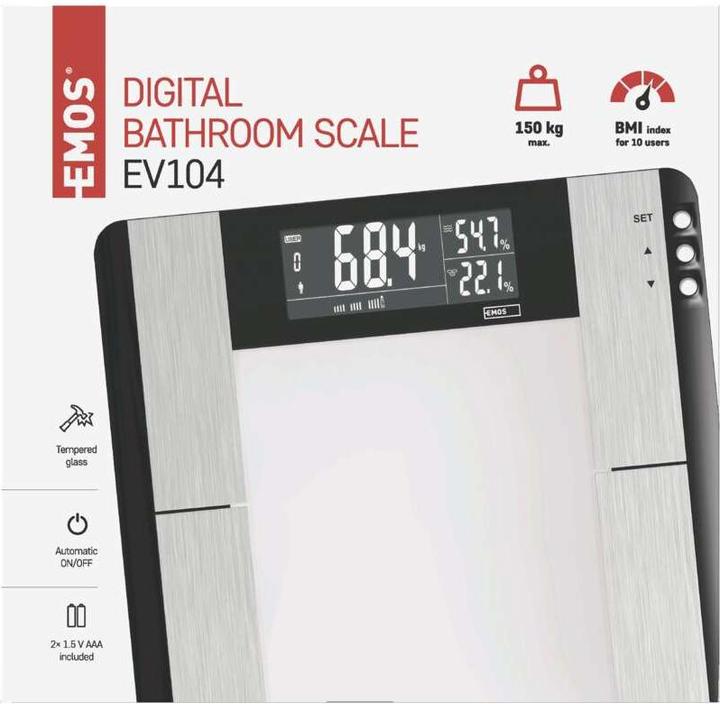 Produktbild Emos Digitale Personenwaage EV104 (180 kg)