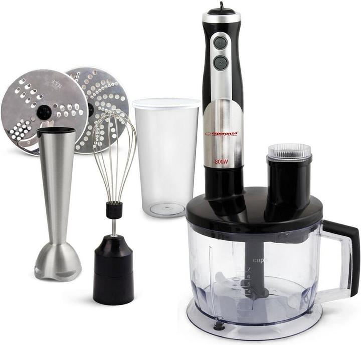 Esperanza EKM004 Blender 0 6 l Blender Black Silver Transparent 800 W