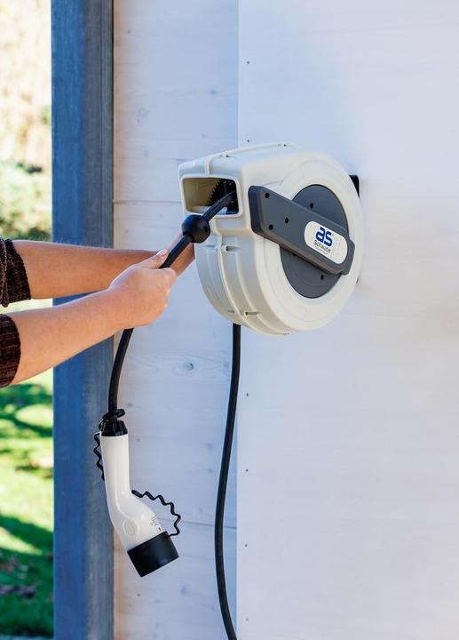 Actual product image As - Schwabe Aufroller für Elektroauto-Ladekabel (Type 2, 11 kW, 16 A, 8 m)