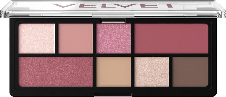 Actual product image Catrice The Deep Velvet Eyeshadow Palette (#D05F58, #D9845E, #DF8477, #F7BF9A, #FCC69D, #FDBE8D, #FF8A83, #FFB691)
