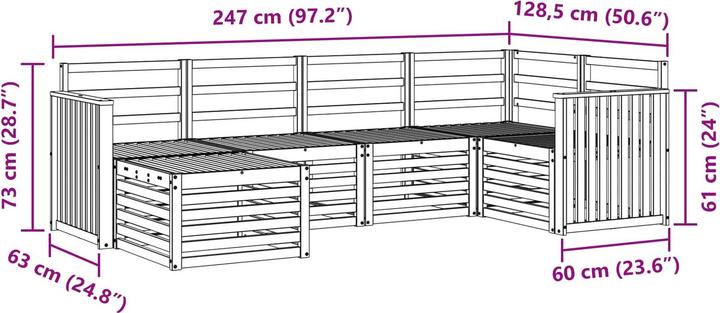 Produktbild vidaXL Outdoor-Sofa