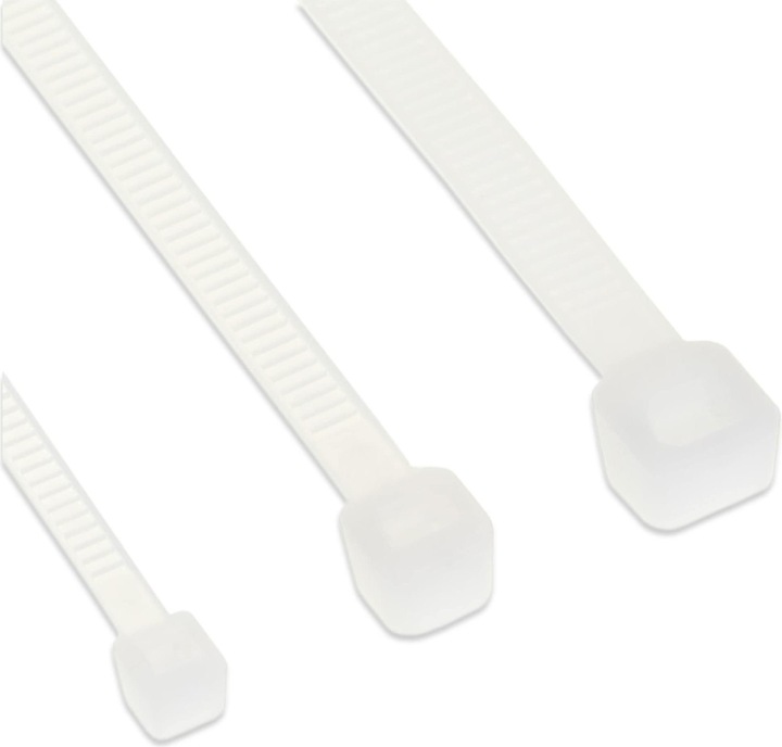 Actual product image InLine ® Cable ties, length 100 mm, width 2.5 mm, natural, 100 pieces (Plastic cable ties, 100 mm, 100 pcs.)