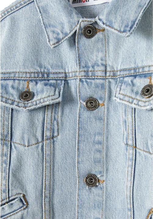 Actual product image Minoti Boys Plain Collared Denim Jacket (146, 152)