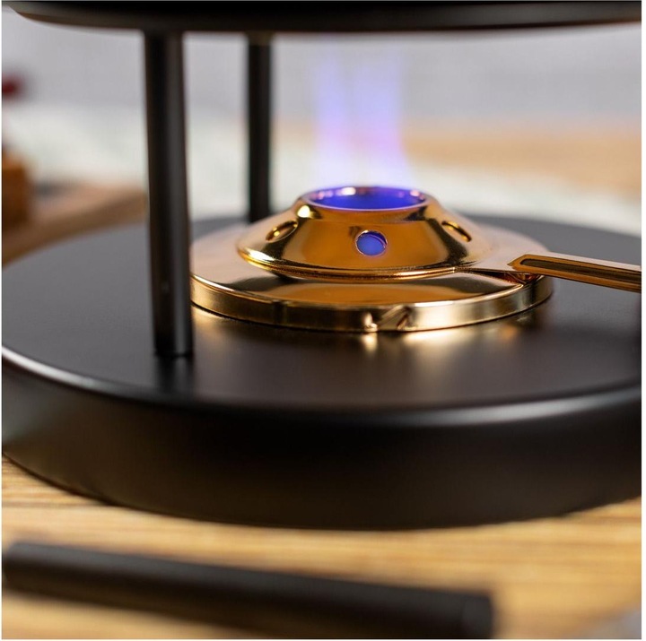 Image du produit Kuhn Rikon Set à fondue au fromage Panorama des Alpes noir Ø 23 cm avec assiettes (Fondue au fromage)