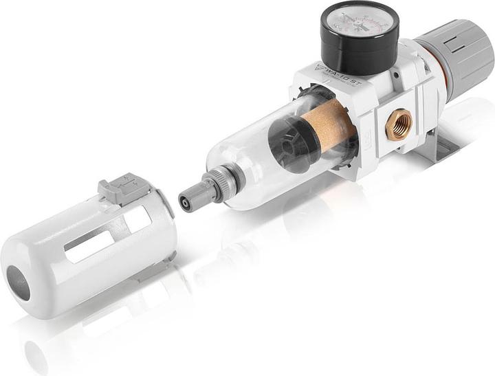 Produktbild Stahlwerk Wasserabscheider Wartungseinheit Druckluft Druckregler 10,5 bar 1/4"