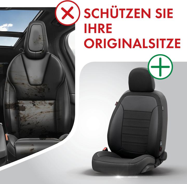 Produktbild Walser Sitzbezug für VW Golf VII/Golf VII Variant 2013-Heute, 2 Einzelsitzbezüge