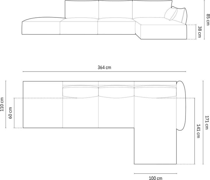 Produktbild Micadoni Kaelle (Ecksofa)