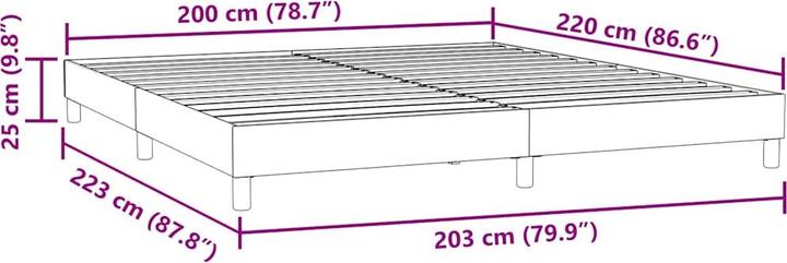 Produktbild vidaXL Boxspringbett (200 x 210 cm)