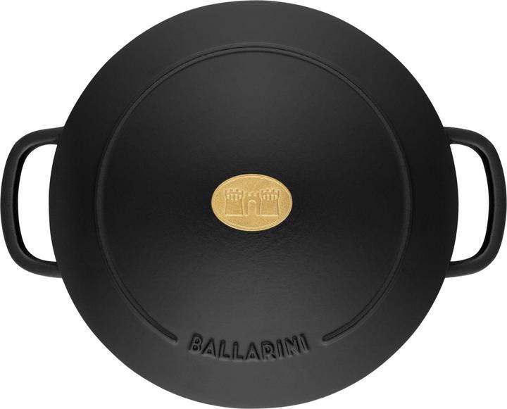Actual product image Ballarini Cocotte BELLAMONTE 20 cm round 2.5 litre cast iron roaster black (20 cm, Casserole + Stewpot, Cast iron)
