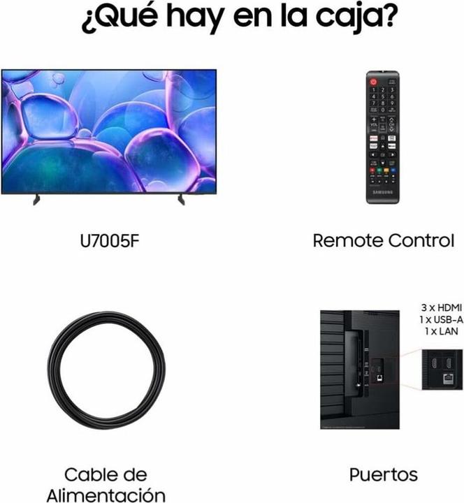 Actual product image Samsung 43" Fladskrms TV LED 4K TU43U7005FKXXC (43", LED, 4K, 2025)