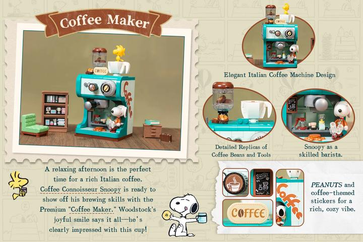 Image du produit Pantasy Peanuts - Snoopy Retro Time Kaffemaschine