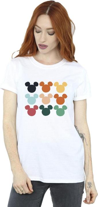Immagine prodotto Disney Mickey Mouse Heads Square Maglietta Ampia Donna (XXL)