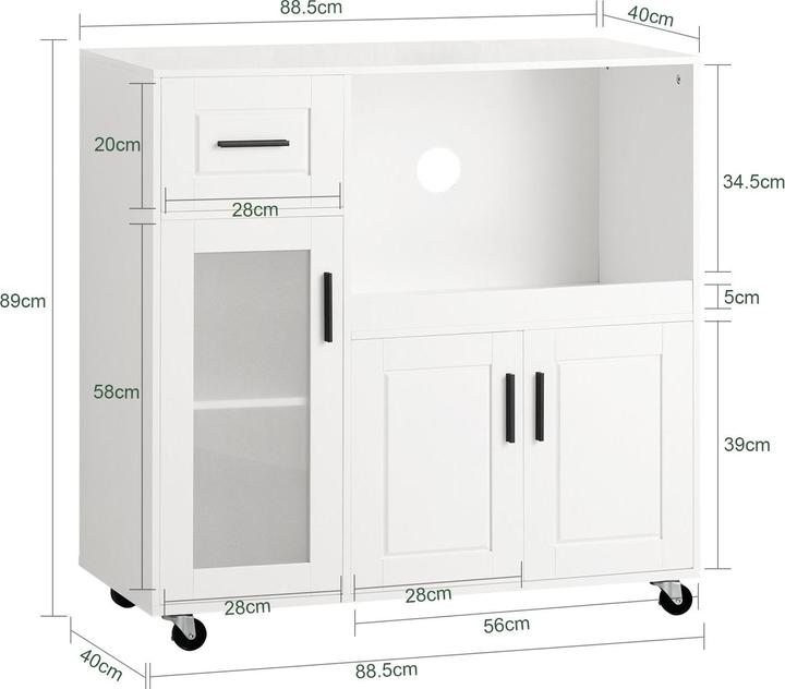 Actual product image SoBuy Wilson (89 x 40 x 89 cm)
