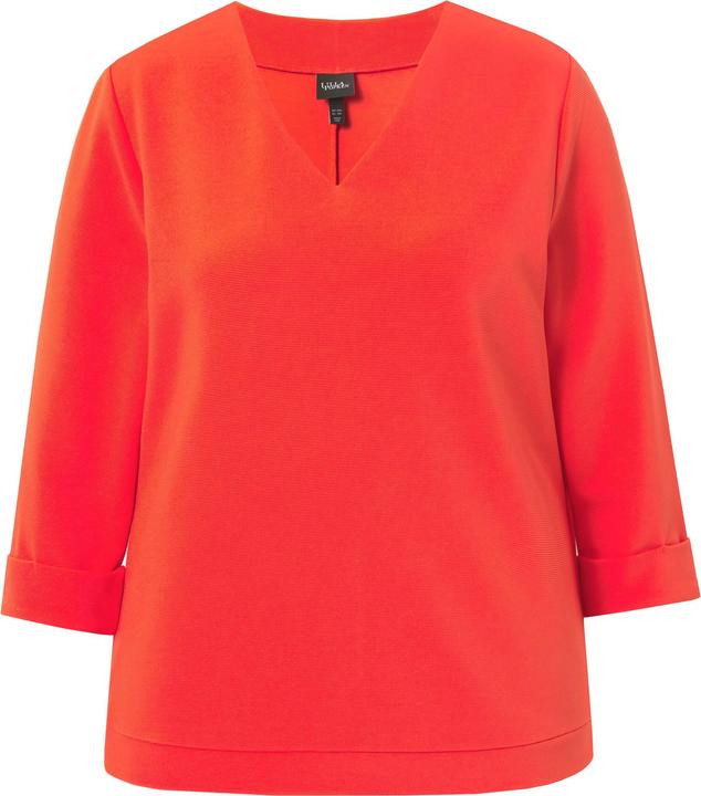 Actual product image Ulla Popken Lightly Textured 3/4 Sleeve Tee (46, 48)
