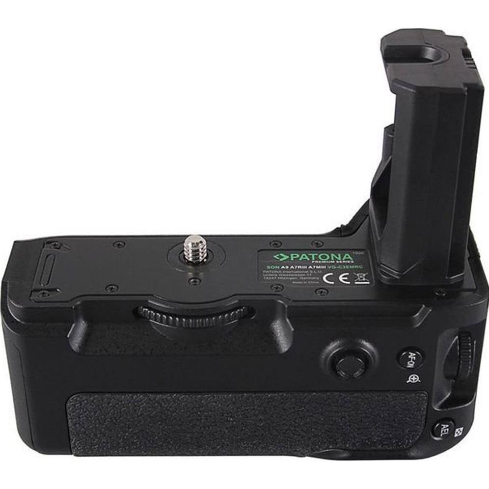 Patona Maniglia della batteria per Sony A9/A7R III (Maniglia della batteria), Impugnatura + Battery grip, Nero