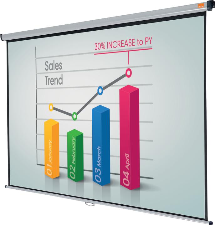 Actual product image Nobo Wall Mounted Projection Screen 1750x1090mm (78.94", 16:10)