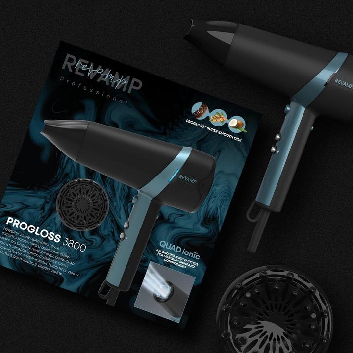 Actual product image Revamp Progloss 3800 Fhn met Diffuser - Hairdryer - 2300 Watt - Concentrator (2300 W)