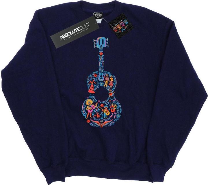 Actual product image Disney Mens Coco Guitar Pattern Sweatshirt (XXL)
