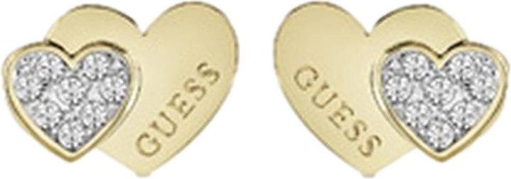 Guess Charmant or plaqué Studs Party Crystal Earrings JUBE02174JWYGT/U (Acier inoxydable)