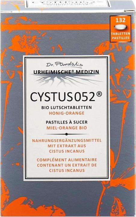 Actual product image Cystus 052 Infection blocker with cystrose HoneyOrange (132 Piece, Pills, 105 g)