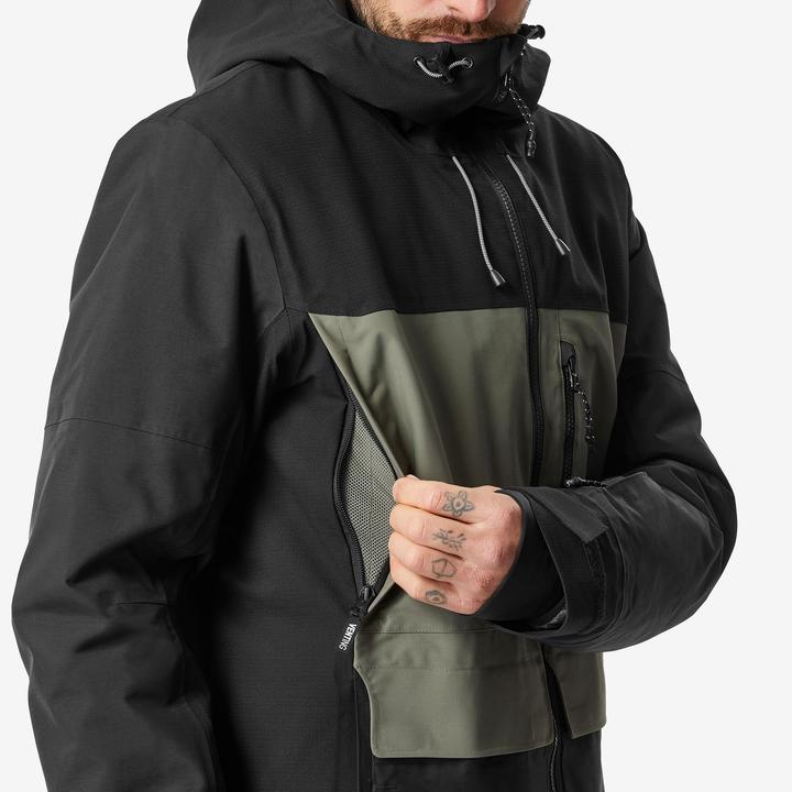 Produktbild Dreamscape Snowboardjacke Herren Skijacke - SNB 500 Ziprotect khaki/schwarz (XL)